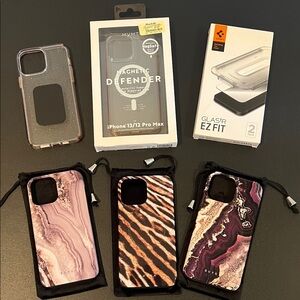 iPhone 12/13 Pro Max Case + Screen Protector Case Lot